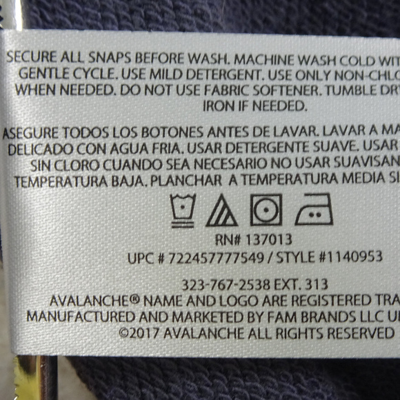 Avalanche Gray L/S Qtr Zip Pullover X-Large - Picture 5 of 6